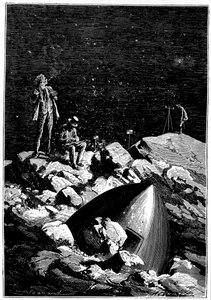 Illustration de De la Terre à la Lune par Jules Verne, 1865 - Unbekannt