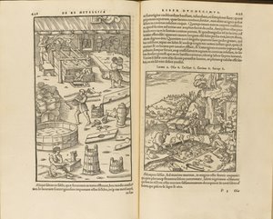 Illustration de De re metallica libri XII par Georgius Agricola, 1556 - Unbekannt