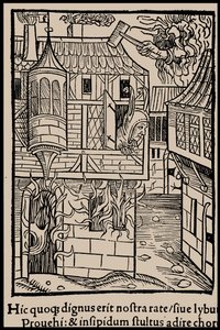 Illustration du livre La Nef des fous de Sebastian Brant, 1497