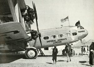 Avion biplan Handley-Page HP 42 de Imperial Airways Hanno, Gwadar, Baloutchistan, vers 1931-1940 1946 - Unbekannt