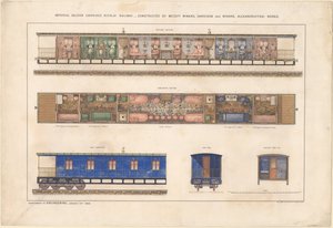 Wagon-salon impérial, chemin de fer de Nikolayevsky, 1868 - Unbekannt