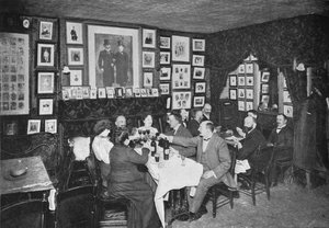 Au Club des Artistes, Londres, vers 1901
