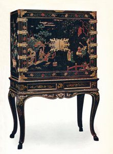 Cabinet laqué incisé - Unbekannt