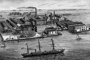 Usine de la India Rubber, Gutta Percha & Telegraph Works Company, Silvertown, Londres, 1887 - Unbekannt