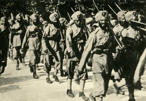 Soldats indiens en France, Première Guerre mondiale, 1914