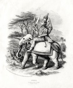 Indra, le dieu hindou de la lumière, 19ème siècle - Unbekannt