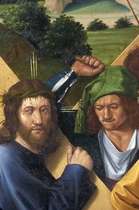 Indre & Loire N* 177 - Château de Loches - (détail) du retable de la crucifixion - École de Jean Fouquet - 1485