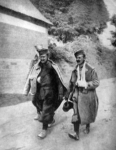 Soldats français blessés, Arras, France, Première Guerre mondiale, 1915