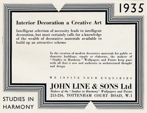Décoration intérieure, un art créatif - John Line & Sons Ltd, 1935 - Unbekannt