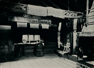 Intérieur de Mora, Musée en plein air de Skansen, Stockholm, 1925