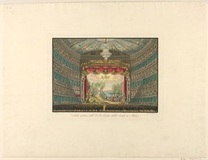 Vue intérieure, Théâtre de la Scala, Milan