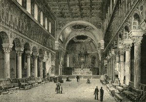 Intérieur de San Apollinare Nuovo, Ravenne, 1890