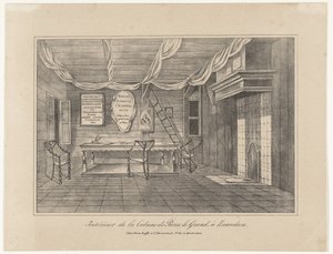 Intérieur de la maison du tsar Pierre à Zaandam, 1697, milieu du 19ème siècle - Unbekannt
