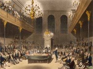 Intérieur de la Chambre des communes, Westminster, Londres, 1809 - Unbekannt