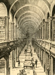 Intérieur de la bibliothèque, Trinity College, 1898 - Unbekannt