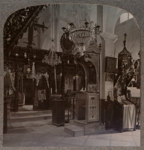 Intérieur de la synagogue où le Christ a prêché, Nazareth, vers 1900 - Unbekannt