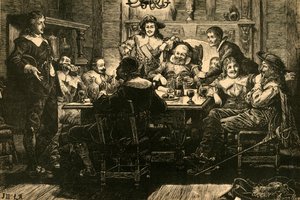Introduction de Randolph à Ben Jonson à la taverne du Diable, 1897