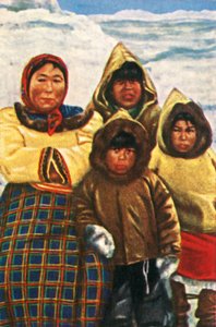 Inuit du Labrador, nord du Canada, vers 1928 - Unbekannt
