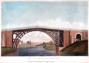 Pont en fer sur la Severn à Ironbridge, Coalbrookdale, Angleterre, construit en 1779 - Unbekannt