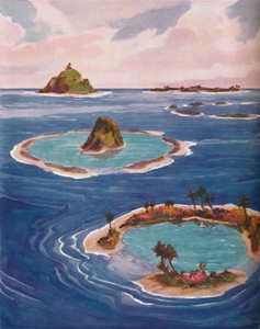 Îles formées par de minuscules créatures marines