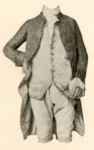 Veste et gilet portés par Robert Livingston, de Clermont Manor, New York, c1720, 1937 - Unbekannt
