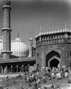 Jama Masjid, Delhi, Inde, fin du XIXe ou début du XXe siècle