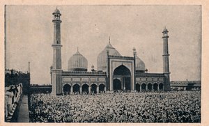 Jama Masjid, Delhi, vers 1900