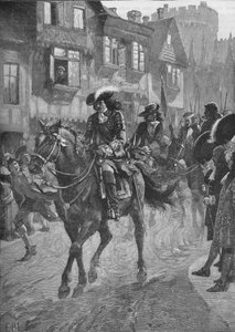 Jacques II entrant à Dublin après la bataille de la Boyne, 1690, 1905 - Unbekannt