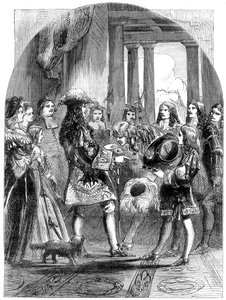 Jacques II prenant congé de Louis XIV, années 1680, 19e siècle - Unbekannt