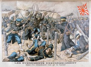 Attaque japonaise sur un retranchement russe, Guerre russo-japonaise - Unbekannt