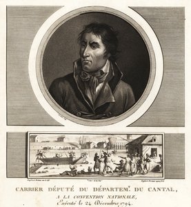 Jean-Baptiste Carrier, député du département du Cantal à la Convention nationale, guillotiné en 1794 - Unbekannt