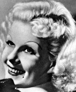 Jean Harlow, actrice américaine, 1934-1935