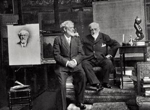 Jean Richepin, poète, dramaturge et romancier français, et Léon Bonnat, artiste français - Unbekannt