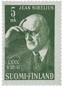Timbre-poste Jean Sibelius, 1945 - Unbekannt