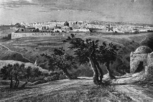 Jérusalem, depuis le Mont des Oliviers, 1902 - Unbekannt