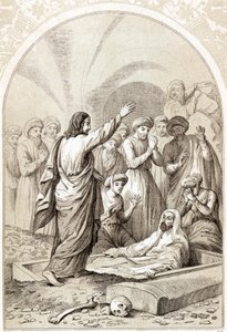Jésus ressuscitant Lazare du tombeau, vers 1880 - Unbekannt