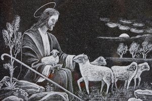 Jésus le bon berger, Saint-Nicolas de Véroce, France