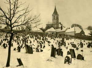 Cimetière juif, Mattersburg, Burgenland, Autriche, vers 1935 - Unbekannt
