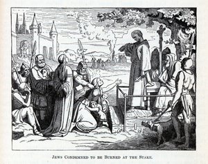 Juifs condamnés à être brûlés sur le bûcher, 1882 - Unbekannt