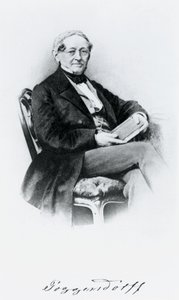 Johann Christian Poggendorf, physicien allemand, milieu 19e siècle
