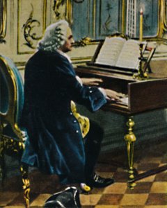 Johann Sebastian Bach 1685-1750. - Détail du tableau de Carl Röhling, 1934