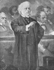 John Bright parlant à la Chambre des communes, vers 1880s, 1901 - Unbekannt