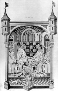 John Talbot, comte de Shrewsbury, présentant un livre à Marguerite d