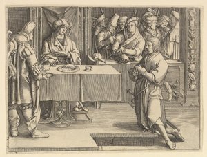 Joseph interprétant les rêves de Pharaon copie, 1640-70 - Unbekannt