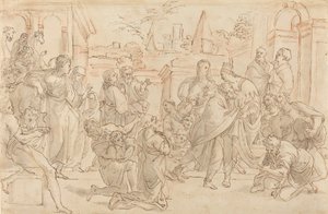 Joseph et ses frères en Égypte [verso], 17ème siècle