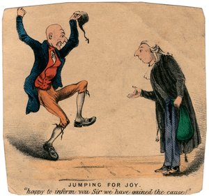 Sauter de joie - heureux de vous informer Monsieur que nous avons gagné la cause ! - Unbekannt