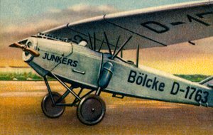 Avion Junkers T 26E, années 1920, 1932 - Unbekannt