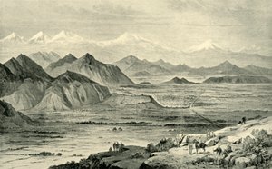Kaboul, vue vers le nord depuis la colline au-dessus du camp britannique à Beni Hissar, 8 octobre 1879 - Unbekannt