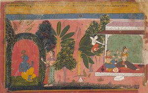 Kama vise Radha avec son arc : Page d