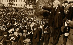 Keir Hardie fait un discours à Trafalgar Square, Londres, 2 août 1914, 1933 - Unbekannt